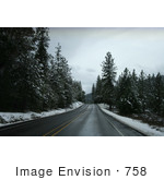 #758 Image Of The Highway 238 In Winter