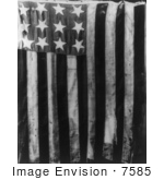#7585 Picture Of The Original Stars And Stripes Flag With 13 Stars