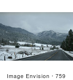 #759 Photograph Of A Snowy Landscape Ruch Oregon
