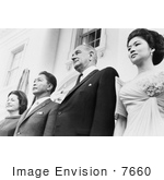 #7660 Picture Of Lady Bird And Lyndon Johnson With President And Mrs Ferdinand Marcos