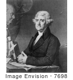 #7698 Picture Of Thomas Jefferson 3rd President Of The United States