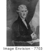 #7703 Picture Of President Thomas Jefferson