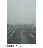 #771 Photograph Of Snow Falling Over Crater Lake Highway Medford Oregon