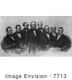 #7713 Image Of President Zachary Taylor And Cabinet
