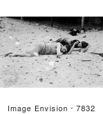 #7832 Photo Of People Sleeping On The Beach Coney Island