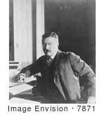 #7871 Picture Of Theodore Roosevelt In His Office