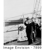 #7899 Picture Of Theodore Roosevelt On A Ship