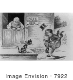 #7922 Picture of Cartoon of Theodore Roosevelt and William H. Taft by JVPD