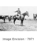 #7971 Picture Of Roosevelt On A Horse