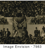 #7983 Picture Of Roosevelt Delivering Inaugural Address