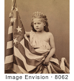 #8062 Picture Of Fontinelle Weller Holding Flag