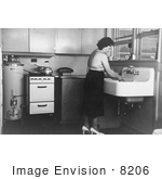 #8206 Picture Of Woman In Her Kitchen