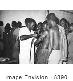#8390 Picture Of People Receiving Smallpox Inoculations - 1968