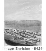 #8424 Picture Of A Caravan Of Emigrants