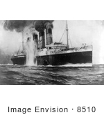 #8510 Picture Of The Attack On The Rms Lusitania