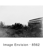 #8562 Picture Of A Train Wreck In Chatsworth