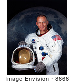 #8666 Picture Of Astronaut Buzz Aldrin