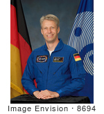 #8694 Picture Of Cosmonaut Thomas Arthur Reiter