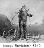 #8742 Picture Of A Man With Killed Elk