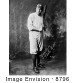 #8796 Picture Of The Great Bambino With A Bat