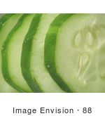 #88 Vegetable Picture Of A Sliced Cucumber