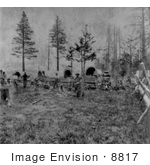 #8817 Picture Of A Camp Of The Mormons At Lake Tahoe