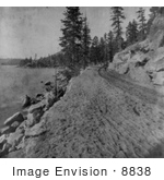 #8838 Picture Of A Dirt Road On Lake Tahoe