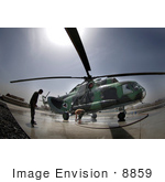 #8859 Picture Of Soldiers Washing A Helicopter