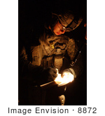 #8872 Picture Of A Soldier Sketching A Room