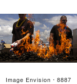 #8887 Picture Of Sailors Using Lighter Fluid