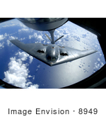 #8949 Picture Of A B-2 Spirit Positioning For Fuel