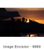 #8969 Picture Of A F-16 Fighting Falcon Fighter Pilot