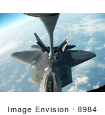 #8984 Picture Of A Kc-135 Stratotanker Fueling An F-22 Rapter