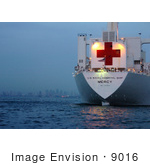 #9016 Picture Of The Usns Mercy Hospital Ship
