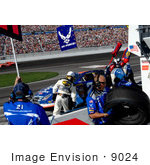 #9024 Picture Of A Pit Stop At Las Vegas Motor Speedway