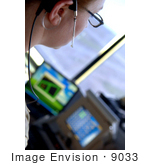 #9033 Picture Of An Air Traffic Control Worker