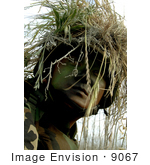 #9067 Picture Of A Soldier In Full Camouflage