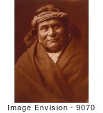 #9070 Picture Of An Acoma Indian Man Wearing Headband