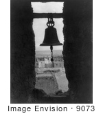 #9073 Picture Of A Bell In A Bell Tower Acoma Indian Architecture
