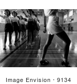 #9134 Picture Of A Tap Dance Class In 1942