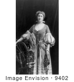 #9402 Picture Of Emma Eames With A Spinning Wheel