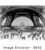 #9642 Picture Of Central Dome And Eiffel Tower
