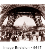 #9647 Picture Of Central Dome And Eiffel Tower