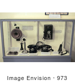 #973 Stock Photograph Of Antique Telephones