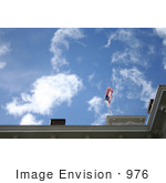 #976 Stock Photo Of An American Flag On The Roof Of The Jacksonville Museum