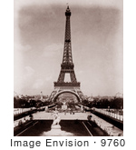 #9760 Picture Of Trocadero Palace And Eiffel