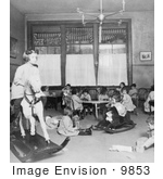 #9853 Picture Of Children Playing In A Classroom