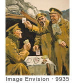 #9935 Picture Of Soldiers Playing Cards