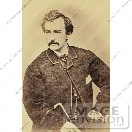 #10700 Picture of John Wilkes Booth Seated by JVPD