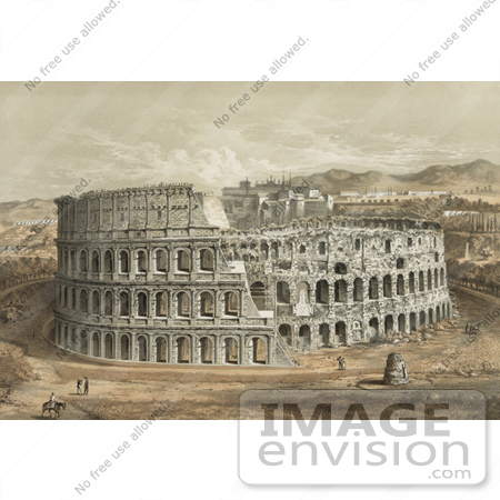 #10788 Picture of the Roman Coliseum by JVPD